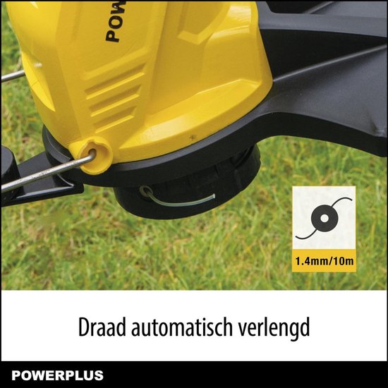 Powerplus Elektrische Grastrimmer POWXG30036 - 650 W en 320 mm Ø, 2-in-1 tuingereedschap als grastrimmer en kantensnijder voor uw tuin van Powerplus — afbeelding 2