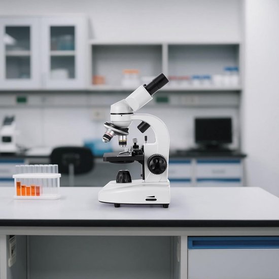 Binoculaire Microscoop - 40x-2000x Vergroting - Professionele Laboratorium Microscoop - LED Verlichting - Inclusief Telefoonhouder - Aluminium Behuizing - Biologische Microscoop - School - Thuis - Studenten - Onderzoek - Microscoop Set van MELVRA — afbeelding 4