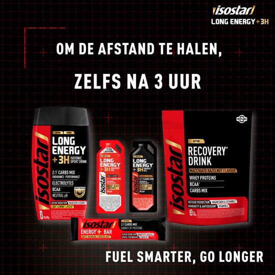 Isostar - Long Energy +3H - Reep - Banana - Chocolate - 15 x 32 gr — afbeelding 4