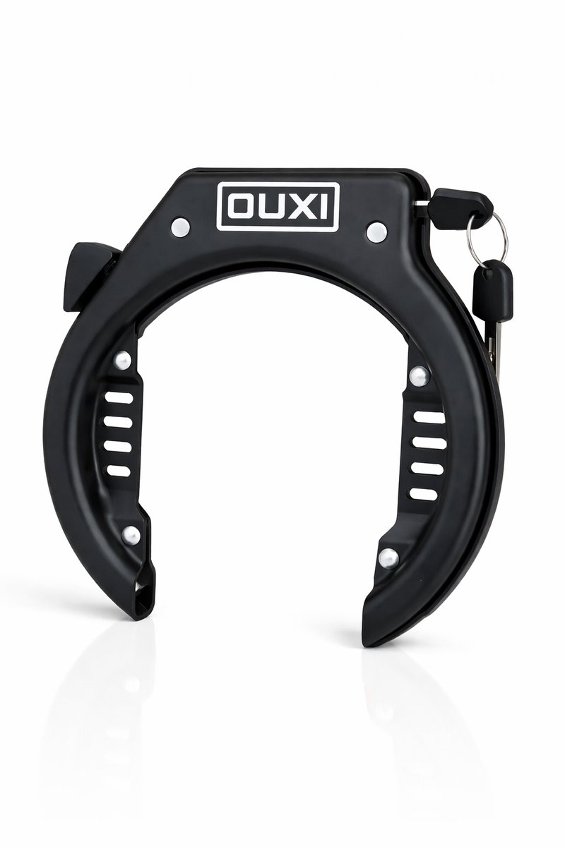 OUXI Fatbike Ringslot - Sterk Anti-Diefstal Fietsslot - Geschikt voor E-Bike & Fatbike - Inclusief 2 Sleutels & Montage Set