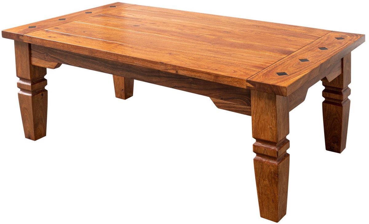 MASSIVMOEBEL24 .DE OXFORD #0429 salontafel lichtbruin gelakt acacia 135x75x40 cm (BxTxH)