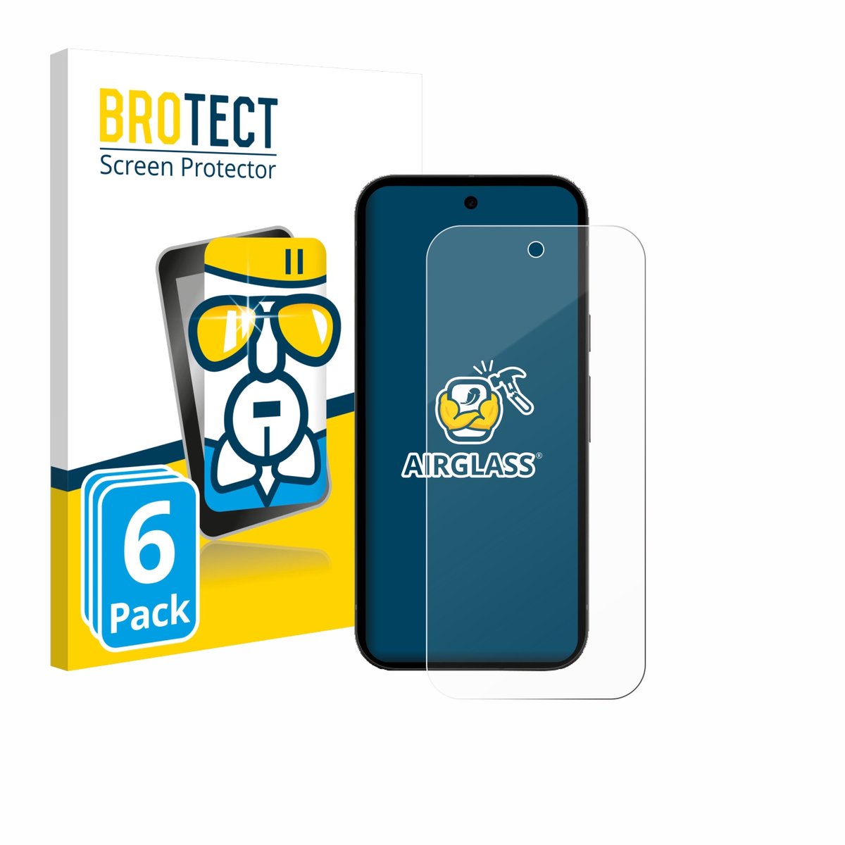 Screenprotector 6 Stuks voor Google Pixel 10a Beschermglas transparant
