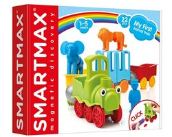 SmartMax My First Animal Train - Magnetische Trein en Dieren - 22-Delige Bouwset - Educatief Speelgoed voor Peuters - Vanaf 18 Maanden