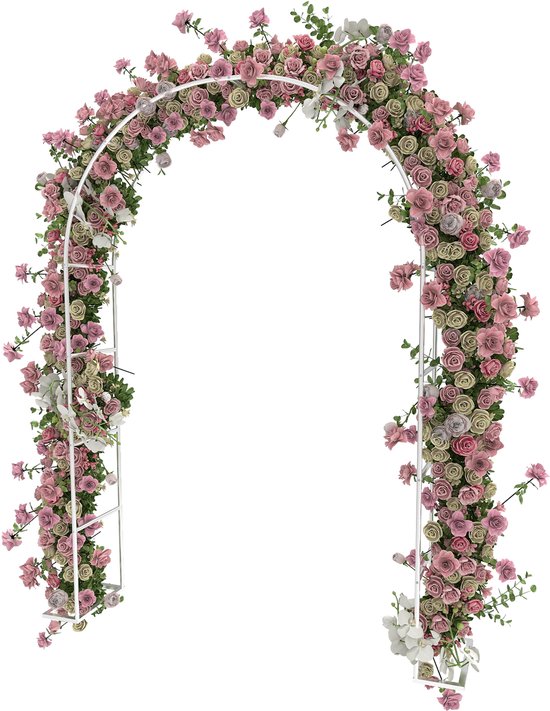 Decoratieve Tuin Rozenboog, Metalen Klimplant Ondersteuning Frame voor