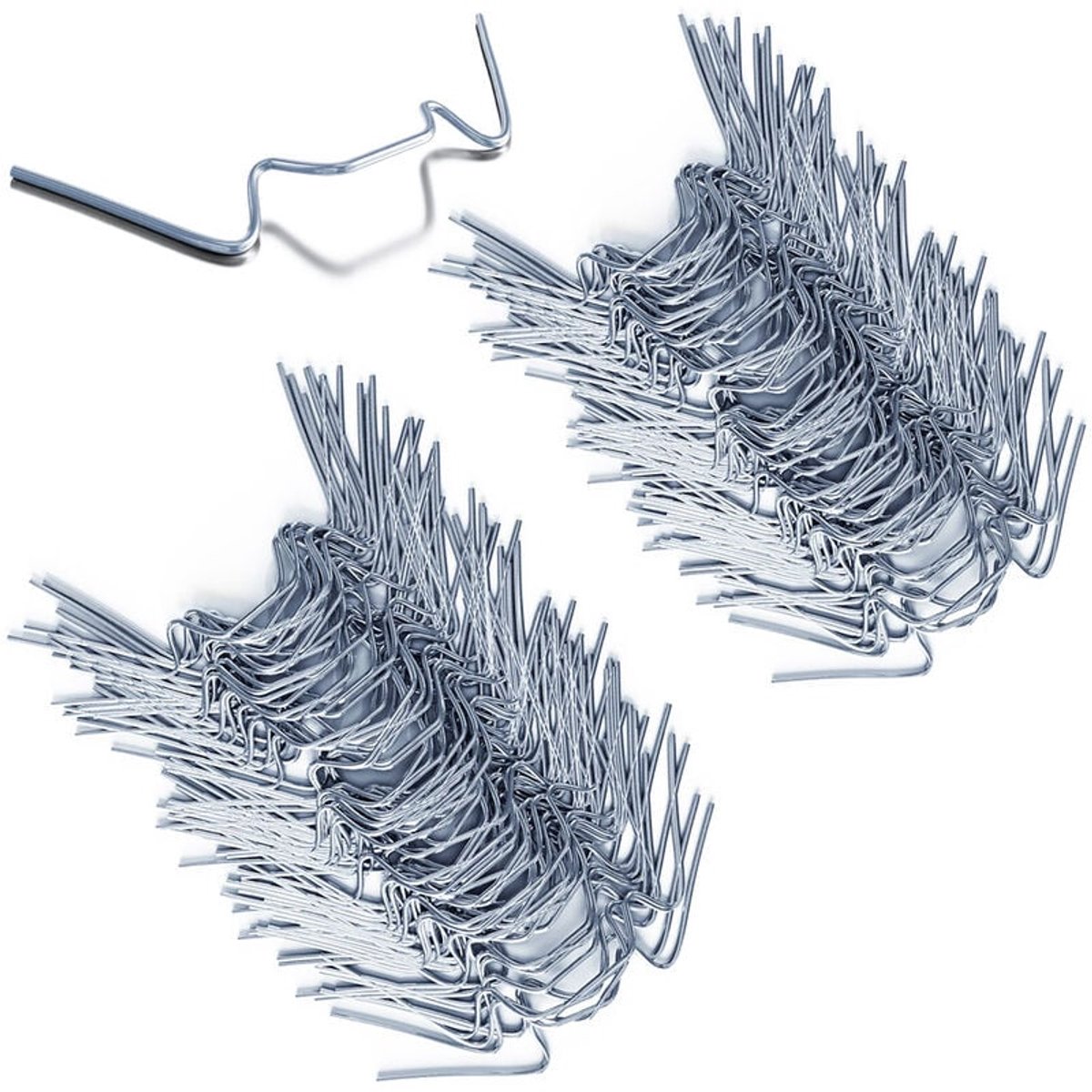 100 Roestvaststalen Beglazing Clips - 1,5mm Dik, Type W voor Kassen