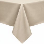 Nappe Aspect Lin Ecru 140x140cm - Nappe lavable - Plastique