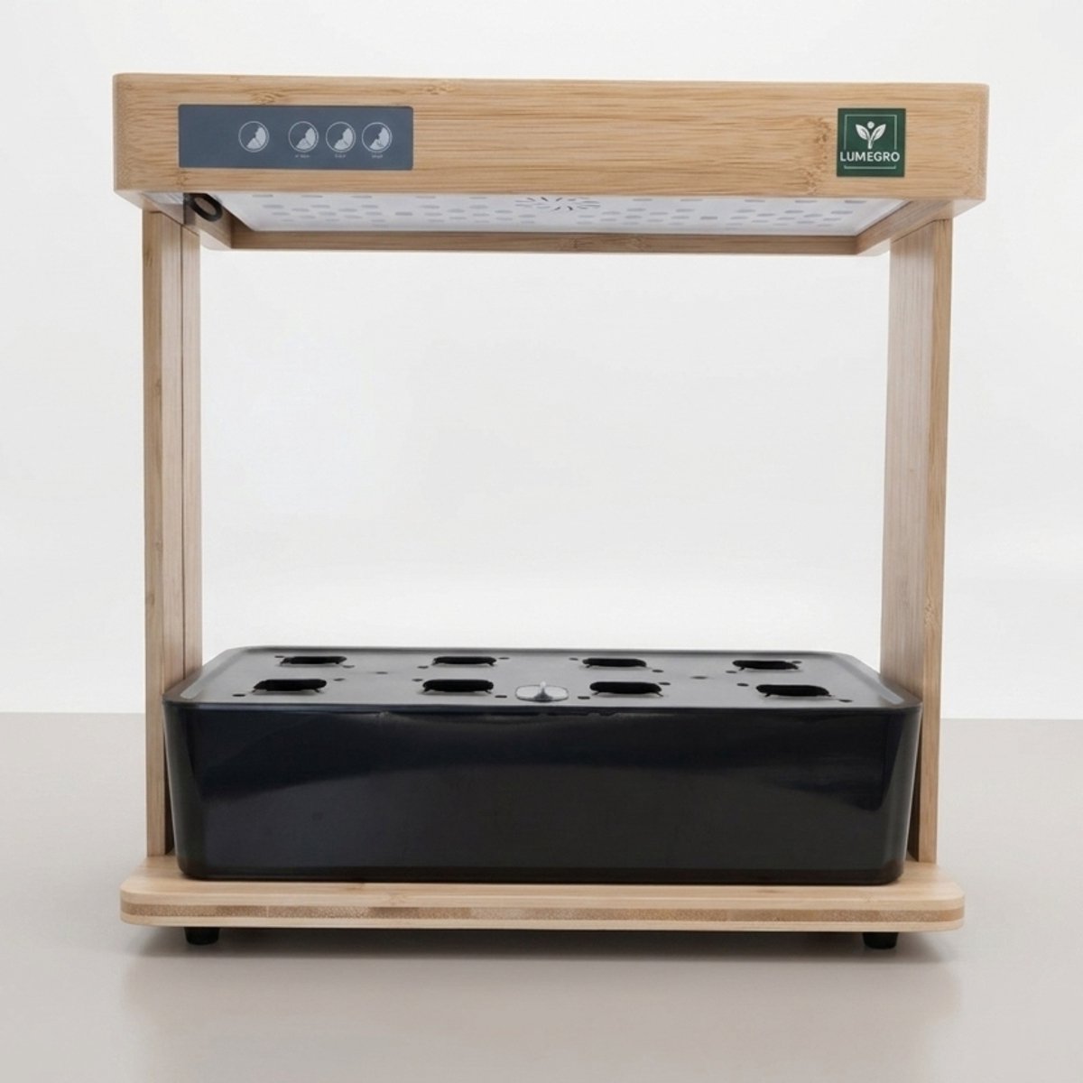 Lumegro Hydrocultuur Kweeksysteem Kitchin Style Black. Smart Garden 24W LED spectrum. Luxe complete set, kostenbesparende intelligente binnentuin moestuin.
