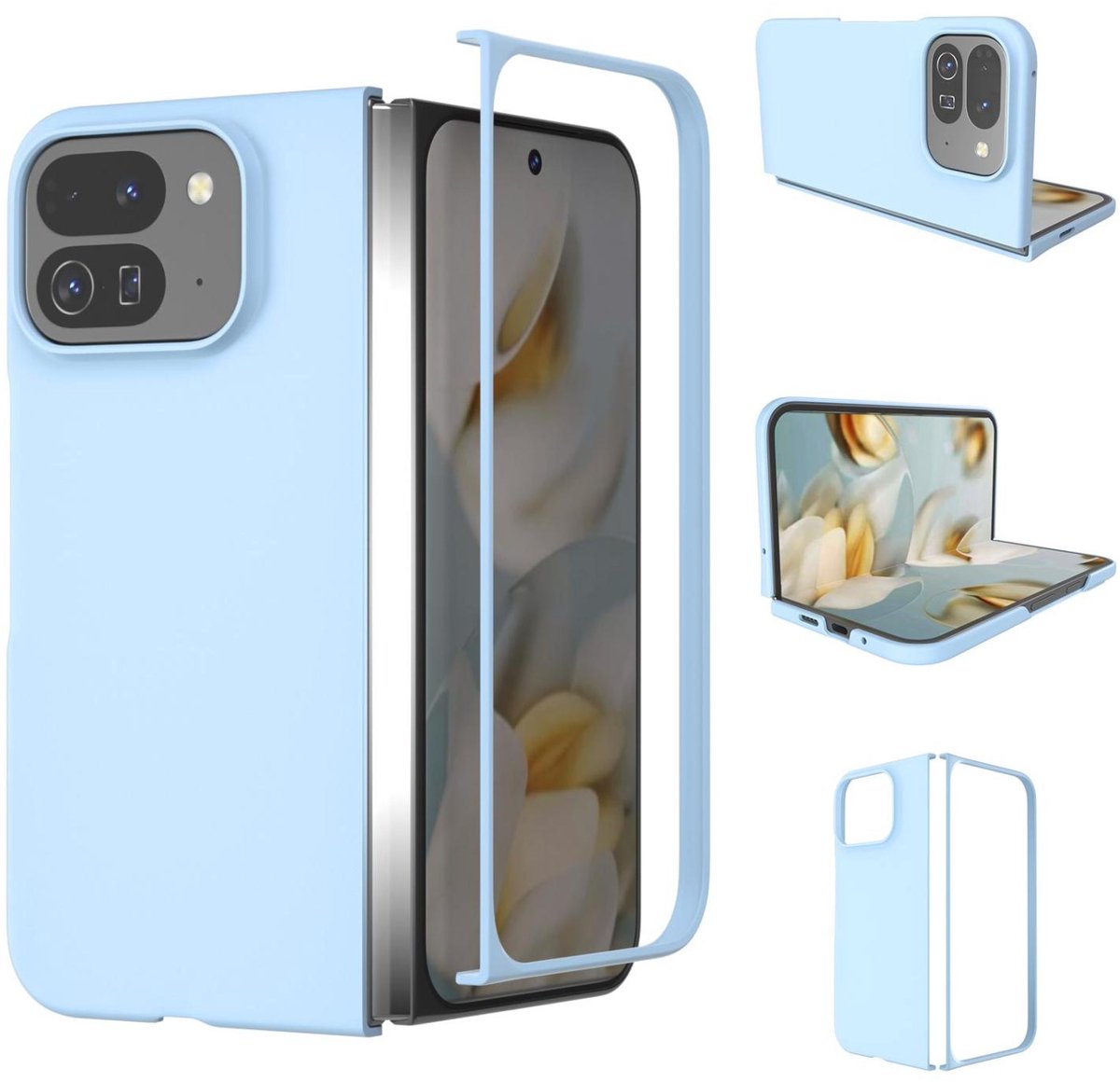 Mobigear Hoesje geschikt voor Google Pixel 10 Pro Fold Telefoonhoesje Hardcase | Mobigear Colors Backcover | Pixel 10 Pro Fold Case | Back Cover - Blauw