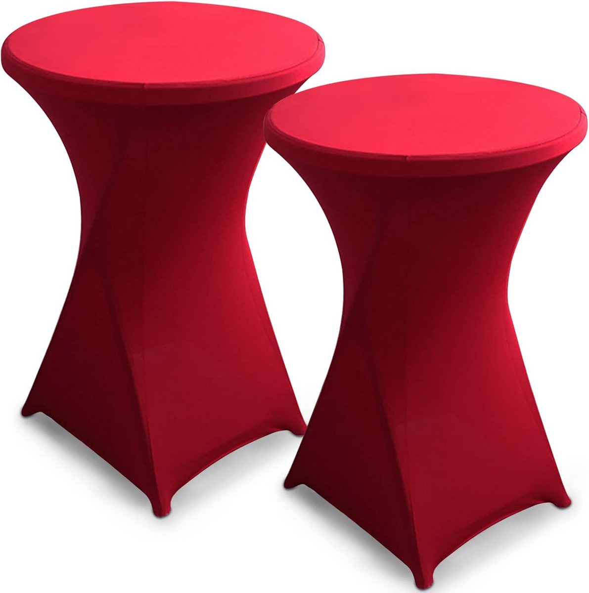 Set van 2 stretch tafelhoezen Ø 80-85 cm - Elegante en herbruikbare hoes voor feesten