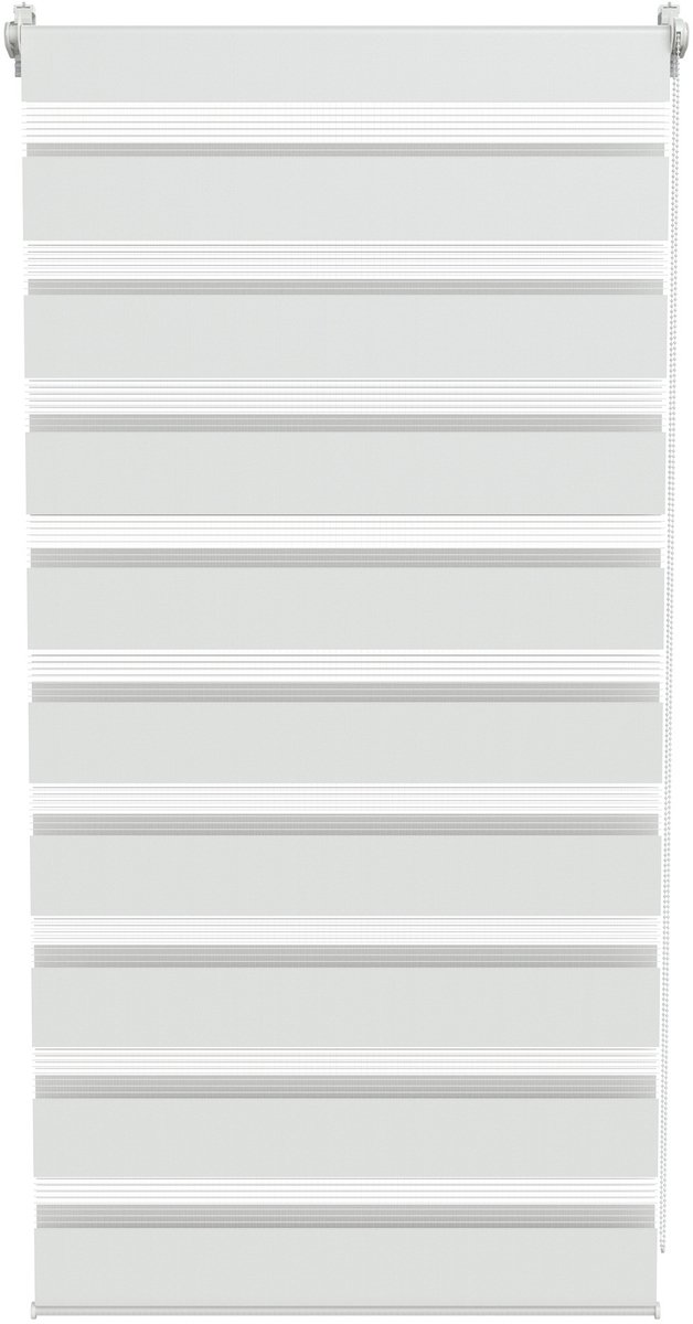 ACXIN Zebra Rollo Klemmfix - Zonder Boren - Lichtdoorlatend en Verduisterend - 80x150cm Wit
