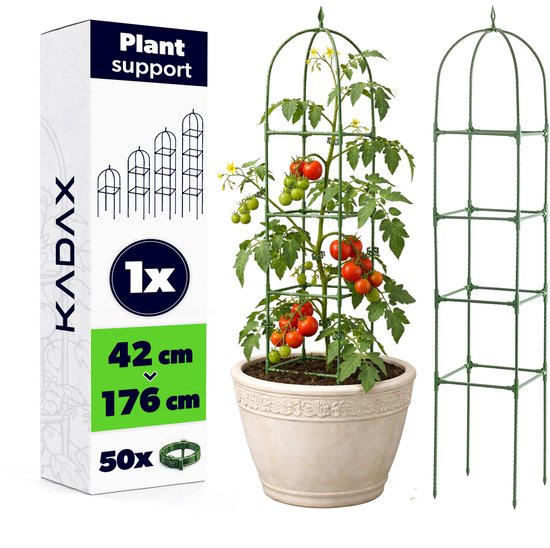 VATAX Decoratie Plantensteun Liane zwart 34 x 90 cm kopen