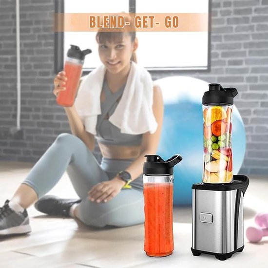 SCH® Mini blender - Blender - Zilver - ‎25cm x 24cm x 16cm van Merkloos — afbeelding 2