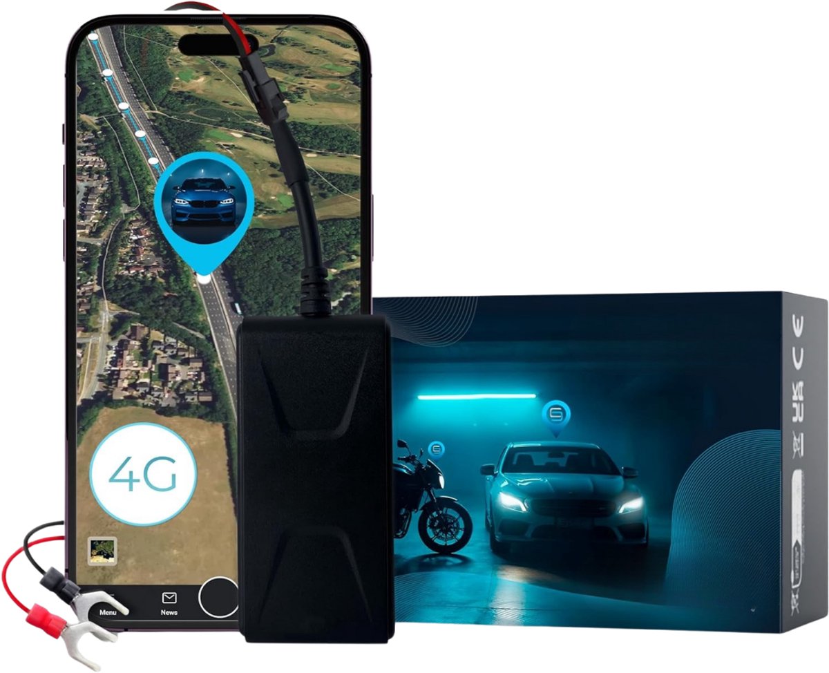 Nexvo® GPS Tracker fiets - GPS Tracker - GPS Trackers - Zwart - 8cm x 4cm x 2cm