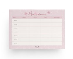 Maan Amsterdam - Maaltijdplanner - A4 - notitieblok voor dagmenu per week - eetplanner - 50 afscheurbare vellen