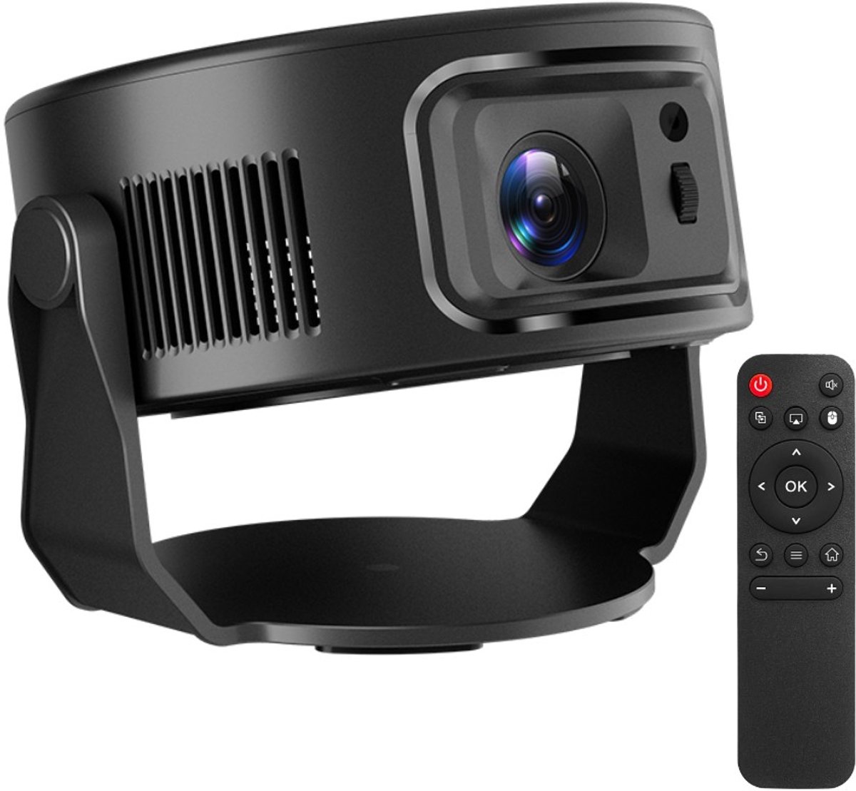 Reach HY300 Max Smart HD Projector – 720p – 390 ANSI – WiFi & Bluetooth – Android – 35-135 inch – Zwart