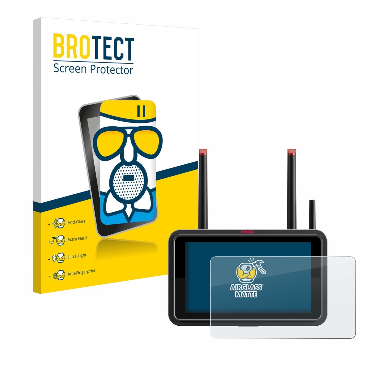 BROTECT - Screenprotector voor Atomos Ninja TX - Folie Beschermfolie Beschermglas matte