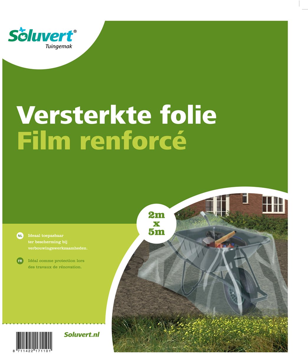 Versterkte afdekfolie (2x5m) - Stofvrij klussen - Bescherming