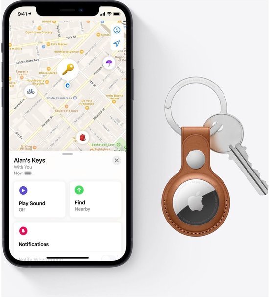 Apple AirTag - 1e generatie (2021) - 1 stuk