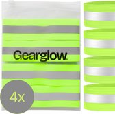 Hardloop Armbanden - 4 stuks - Verstelbaar - In Bewaarzakje - Reflecterende Armbanden van GearGlow®