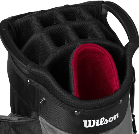 Wilson Feather Cartbag 2026 - Zwart Grijs Rood van Merkloos — afbeelding 2