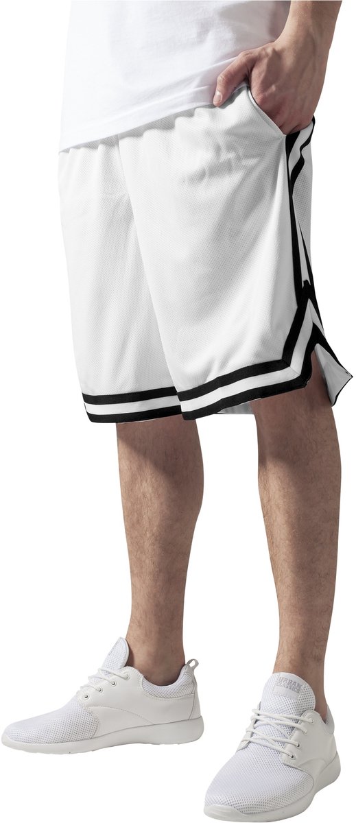 Urban Classics Stripes Mesh Korte broek 3XL Wit