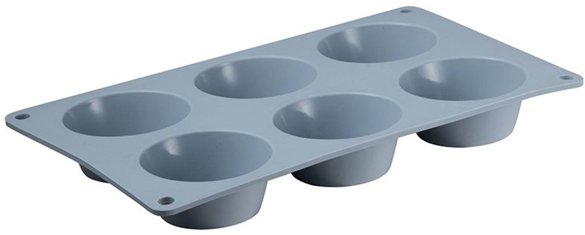 SAN IGNACIO Siliconen mal voor 6 muffins, ø26.8x16.5x3cm.