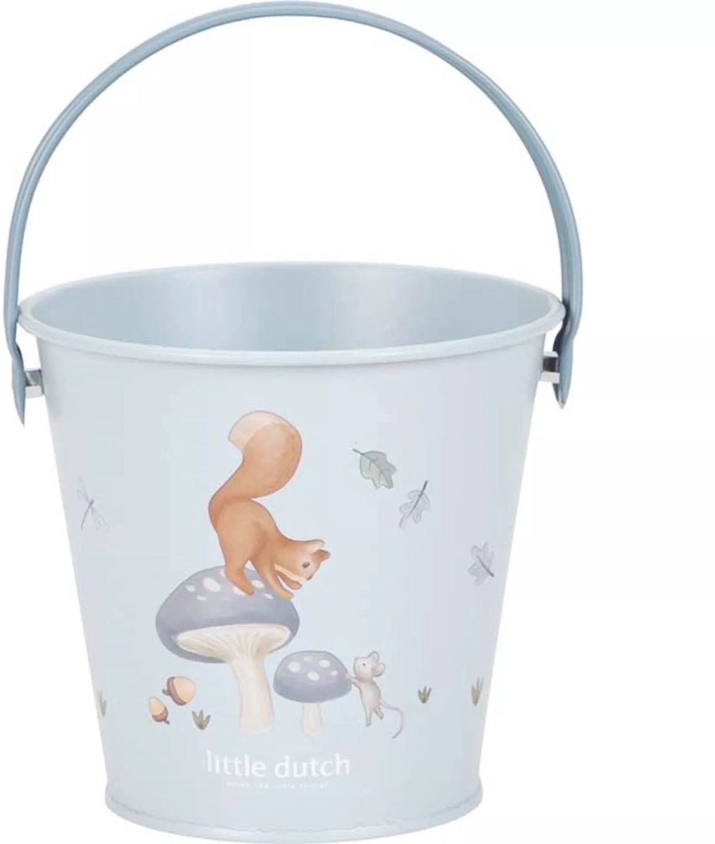 Little Dutch - Forest Friends Emmer- Buiten Speelgoed - Blauw - Zandbakken & Accessoires - Tuinieren - Emmers