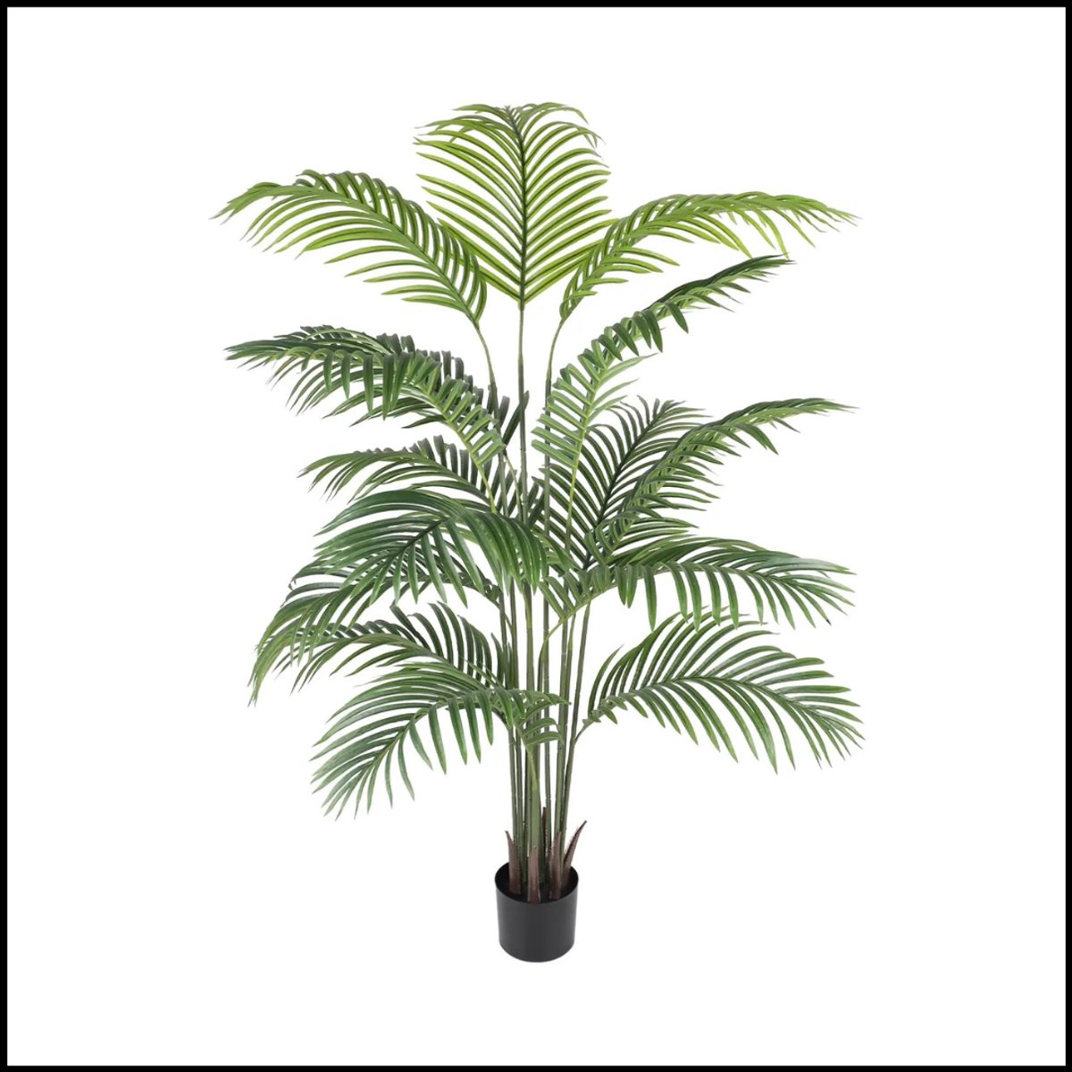 Kunstmatige Areca Palmboom – 180 CM – Nep Tropische Palm Plant – Faux Dypsis Lutescens in Pot – Decoratie voor Huis & Kantoor