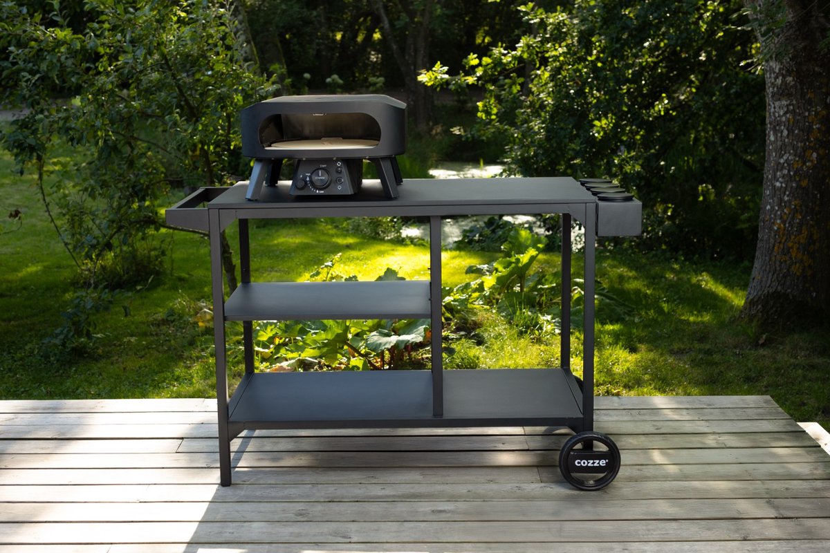 Cozze® 13” Pizza oven op Gas – Black Edition – Roterende Pizzasteen – Met Deur – Tot 630°C – Ø34 cm – foto 8
