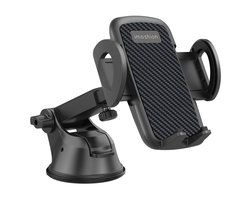 imoshion Telefoonhouder Auto 2-in-1 met Zuignap voor Dashboard en Raam - GSM Houder - Telefoonhouders Auto - Universeel en Verstelbaar - Zwart