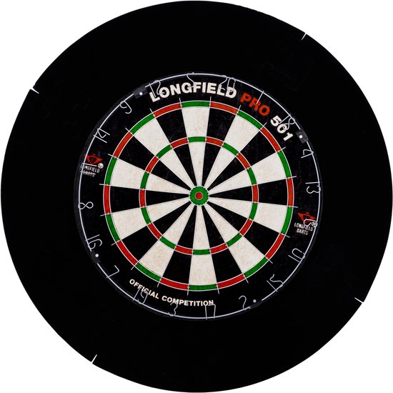 Longfield Darts - Surround in 4 delen - zwart van Longfield — afbeelding 2