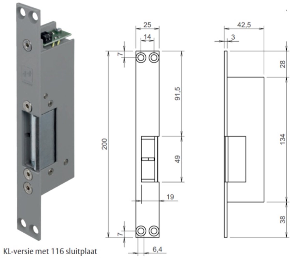 Electrische Deuropnener Veiligheid Type 331 Din R
