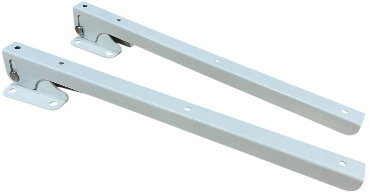 Neerklapbare plankdragers wit 280 mm - set - inklapbaar schapbeslag