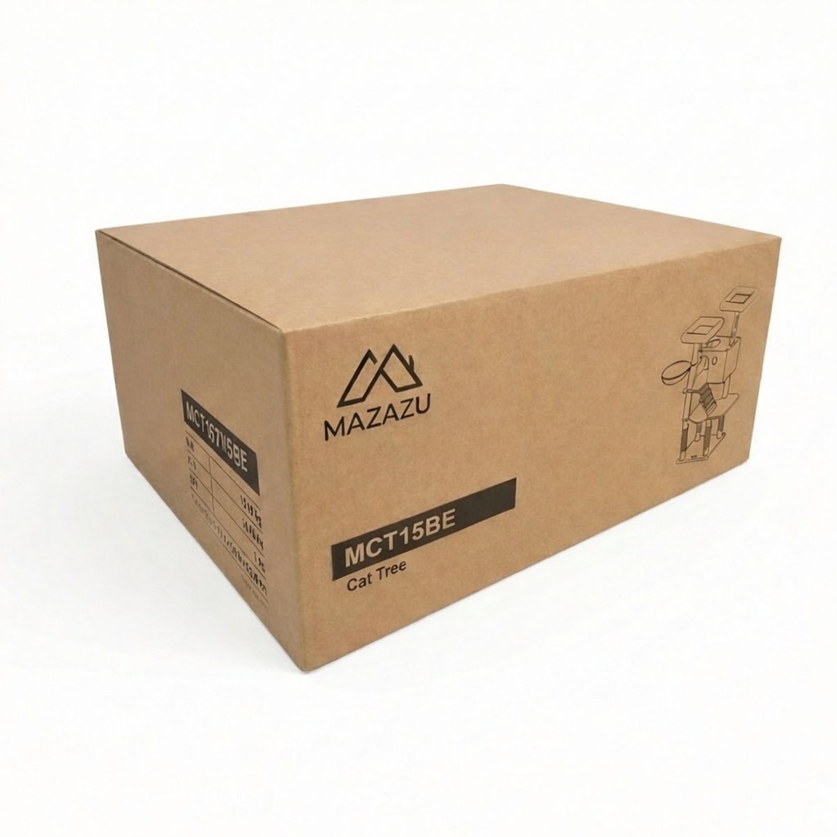 MAZAZU Krabpaal 143cm Beige - Dubbel Platform met Hangmat thumbnail 4