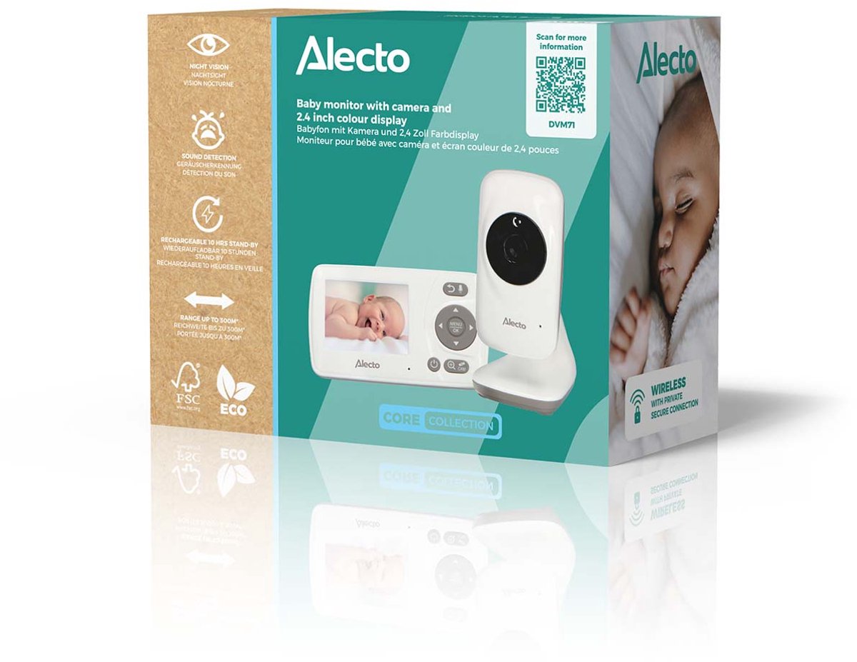 Alecto DVM71 Babyfoon met Camera - Energiebesparend - afbeelding 3