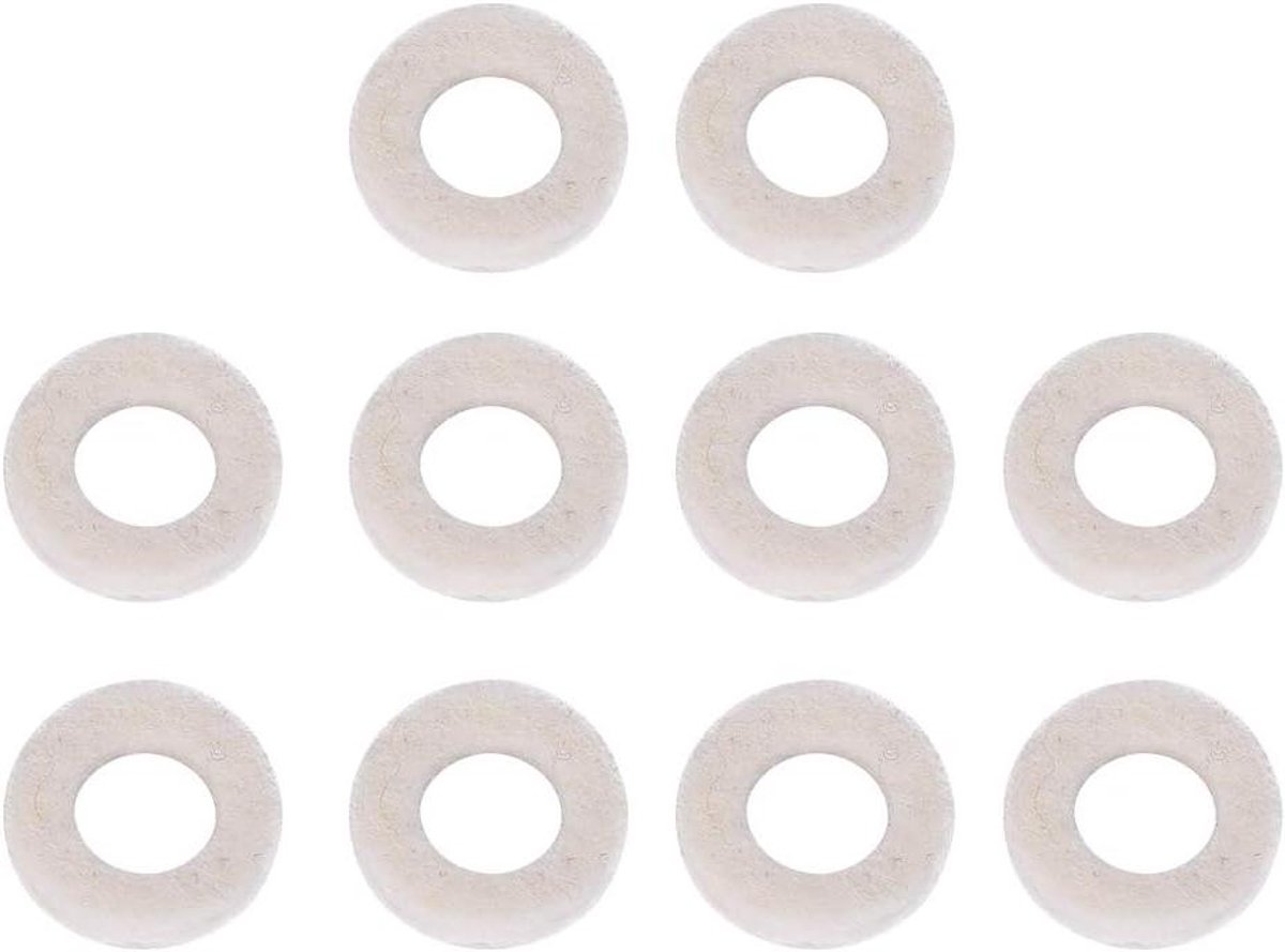 Trompet klep vilt ringen set van 10 stuks voor zuiger reparatiekit