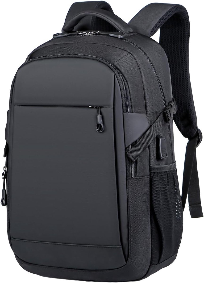 Laptop Rugzak - Reis tas - Dagelijks Gebruik - Geïntegreerde USB poort - 15 inch laptop - Zwart