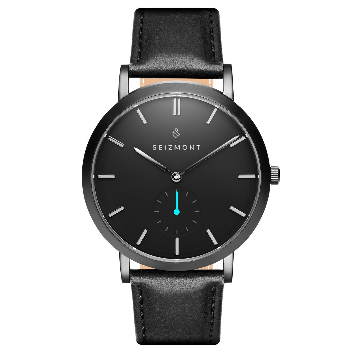 Aether Lusef Minimalistisch Zwart Blauw Horloge