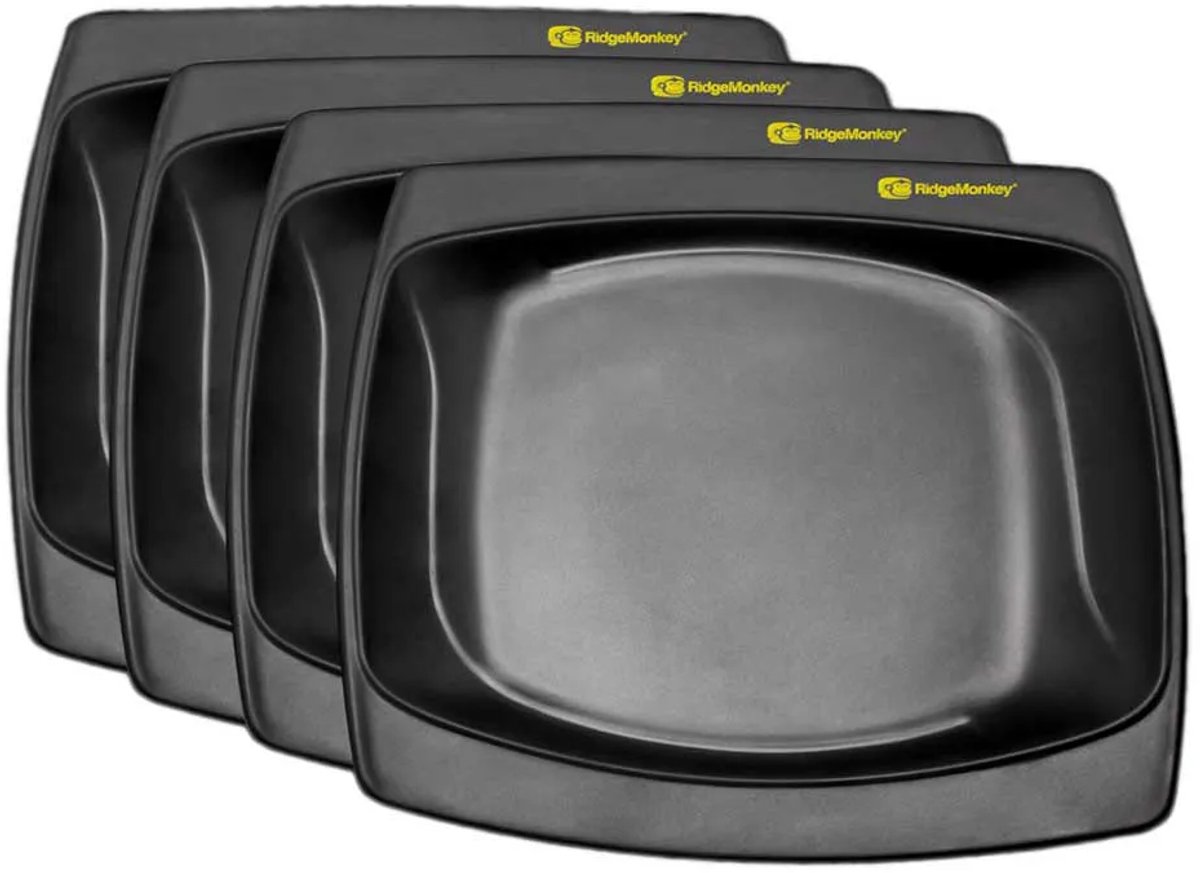 Ridgemonkey Dlx Large Four Pack Bord Zwart