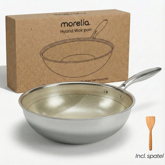 Morelia wokpan Ø 30 cm – PFAS & PTFE vrij