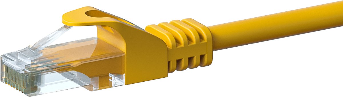 Danicom CAT6 UTP patchkabel - 1,50 meter geel - CCA - netwerkkabel - internetkabel - UTP kabel - RJ45 - 1000 mbit/s