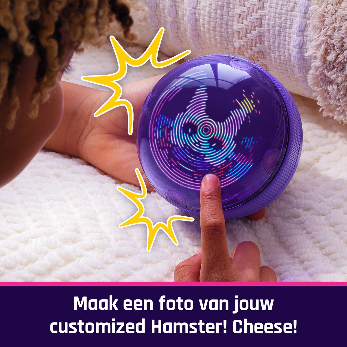 Bitzee Hamster Bal -Interactief speelgoed met meer dan 20 hamsters - Rolt en reageert op aanraking - Speelgoed met digitale huisdieren — afbeelding 11