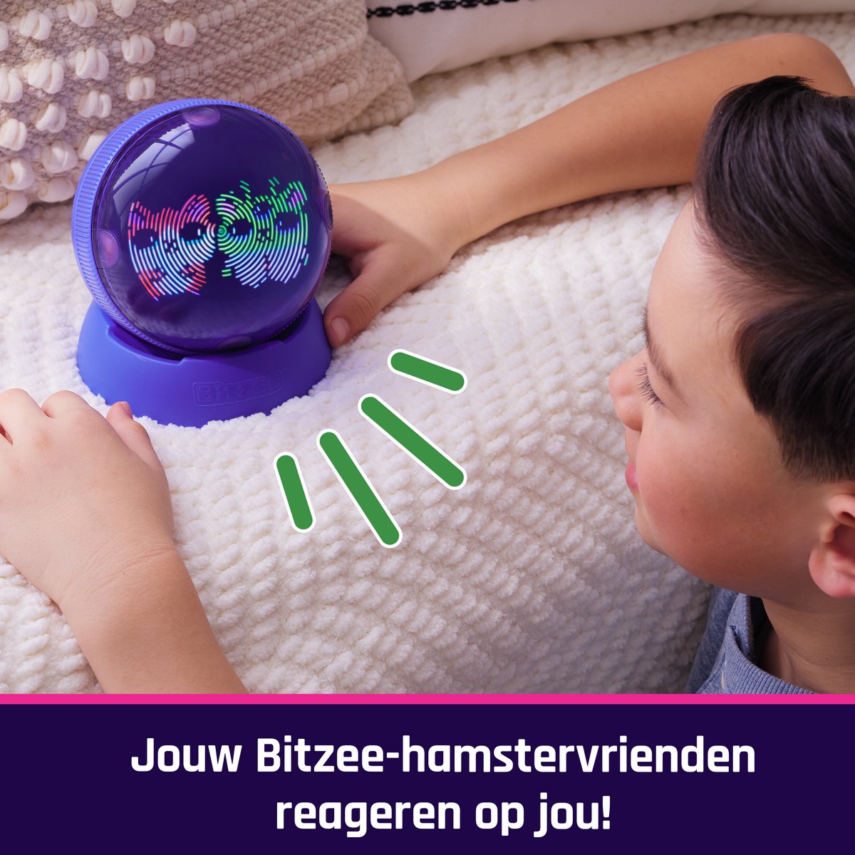 Bitzee Hamster Bal -Interactief speelgoed met meer dan 20 hamsters - Rolt en reageert op aanraking - Speelgoed met digitale huisdieren — afbeelding 5