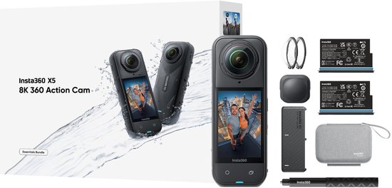 Insta360 X5 Essentials Combo - Actioncam - Zwart