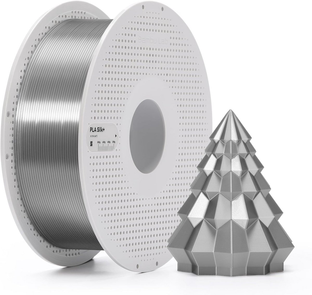 Glanzend PLA Silk+ 3D-printerfilament 1,75 mm met verbeterde laaghechting, AMS-compatibel