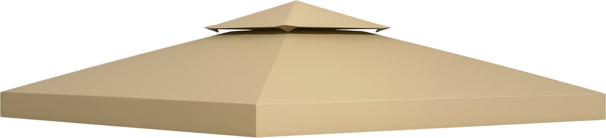 Outsunny Vervangingsdak-Polyester-300L x 300B m-Beige