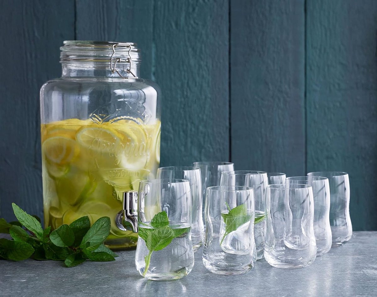 Set van 6 Kristalheldere Drinkglazen (25 cl) - Stijlvol en Handzaam