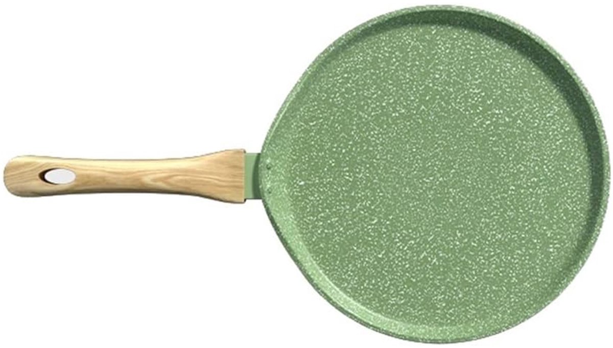 Gigicial Tortilla Pan - Pannenkoekenpan - Geschikt Voor Gas En Inductie - 1 - Ideaal Voor Ontbijt En Snacks In Groen
