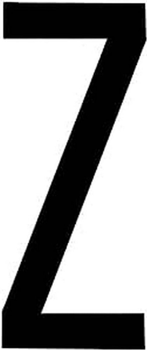 Zwarte T-6 Sticker voor Auto of Motorfiets, 8 x 3,5 cm