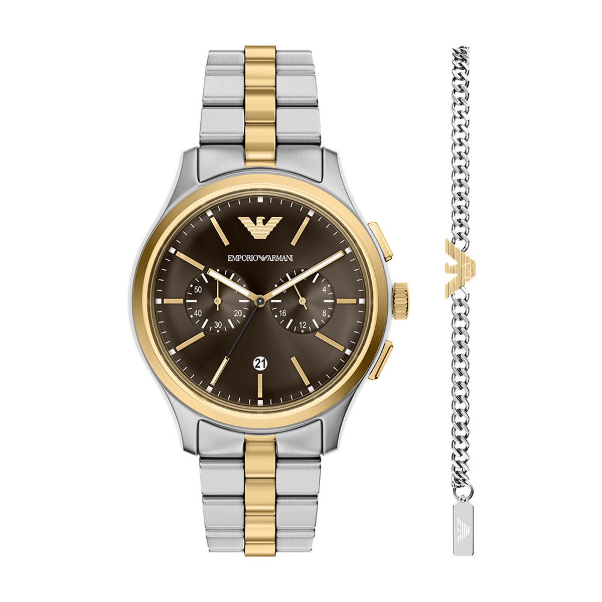 Emporio Armani Mannen Horloge geschenkset 42 mm Multi